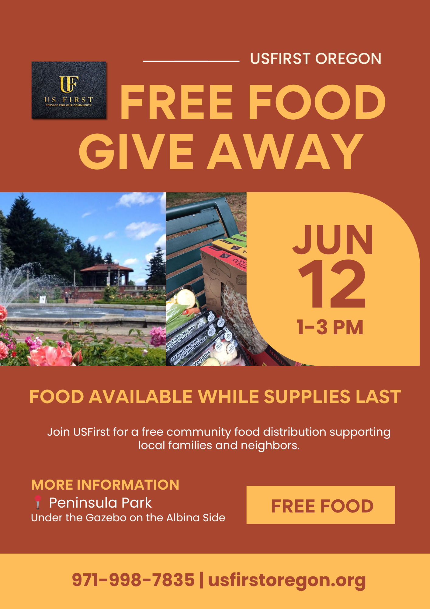 USFirst Oregon FREE FOOD GIVE AWAY